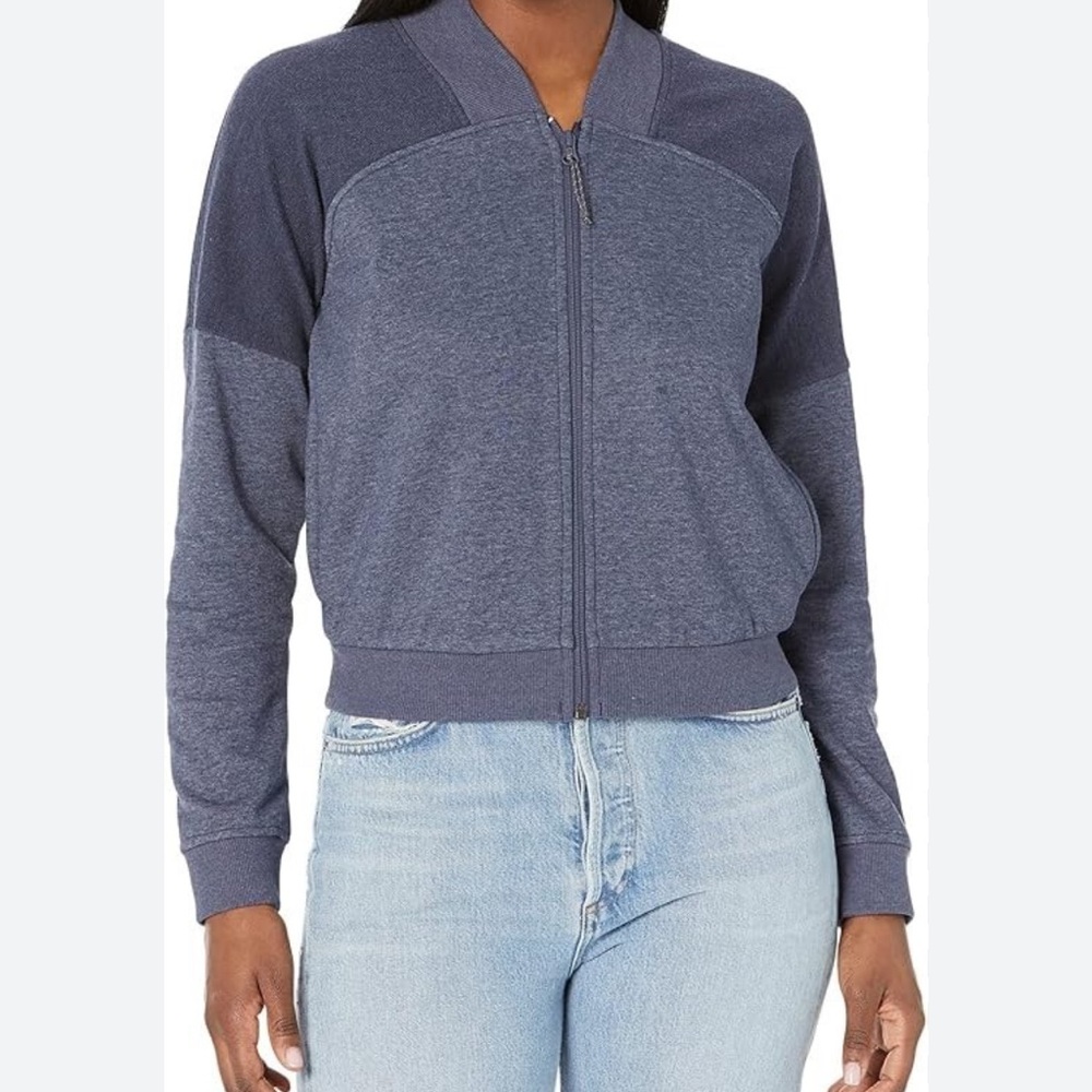 Columbia Women's Black and Dark Gray Bomber Jacket